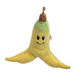 Super Mario Kart Mocchi Mocchi Banana‎ Plush Toy Nintendo 6" EUC Stuffed Merch